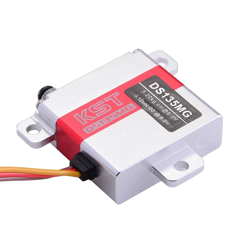 KST DS135MG 5.2KG Glider Metal Tooth Fixed Wing Servo Dedicated Aeroplane Steering Gear 
KST DS135MG 5.2KG Glider Metal Tooth Fixed Wing Servo Dedicated Aeroplane Steering Gear