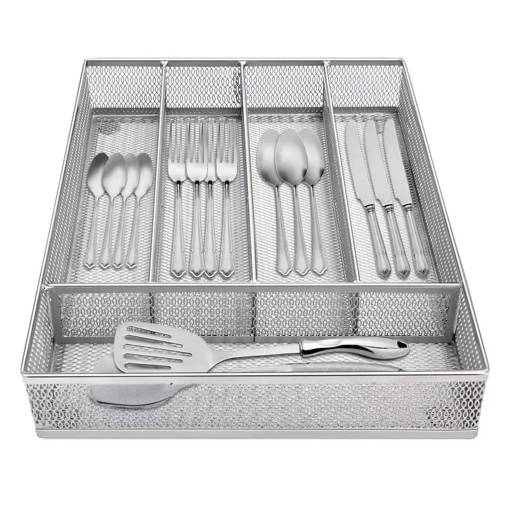 Office Metal Mesh Cutlery Tray Open Drawer Organizer Five Lattice Cosmetic Storage Boxes Kitchen Supplies Storage
Office Metal Mesh Cutlery Tray Open Drawer Organizer Five Lattice Cosmetic Storage Boxes Kitchen Supplies Storage