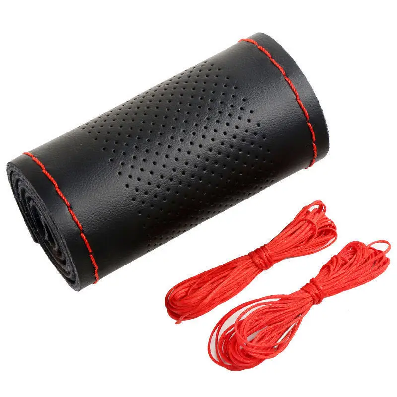 1PC Hand Sewing DIY Soft Texture 38CM Car Steering Wheel Braid Cover DIY Artificial Leather Car Styling Covers
1PC Hand Sewing DIY Soft Texture 38CM Car Steering Wheel Braid Cover DIY Artificial Leather Car Styling Covers