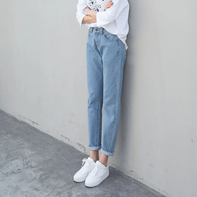 Jeans Women Button Pockets Denim Pencil Pant Womens Loose Leisure Solid Simple All-match Spring Bottoms Korean Style Female Jean
Jeans Women Button Pockets Denim Pencil Pant Womens Loose Leisure Solid Simple All-match Spring Bottoms Korean Style Female Jean