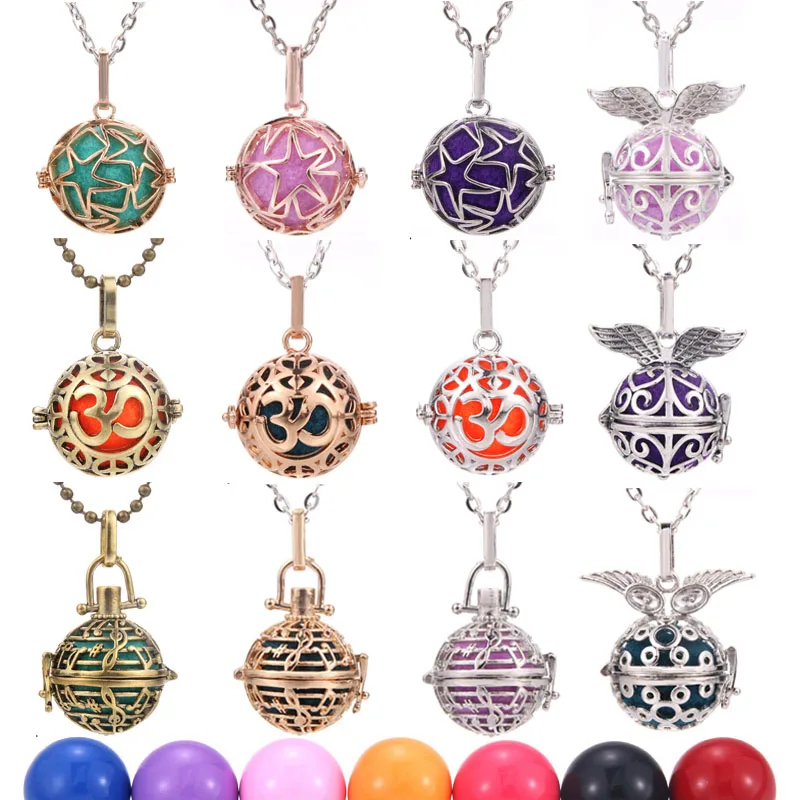 Mexico Chime Bell Music Ball Locket Necklace Vintage Pregnant Women Pregnancy Necklace Aromatherapy Essential Oil Pendant 
Mexico Chime Bell Music Ball Locket Necklace Vintage Pregnant Women Pregnancy Necklace Aromatherapy Essential Oil Pendant
