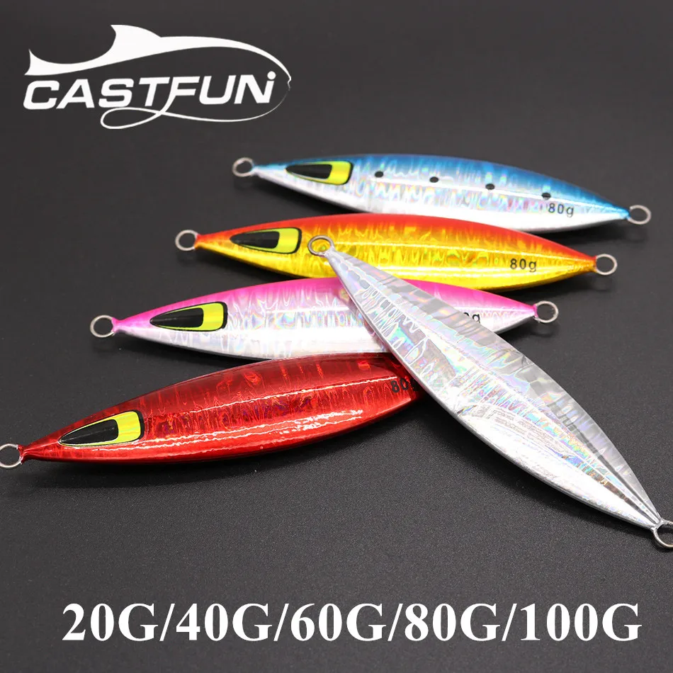 CASTFUN Metal Jig Free Shipping Slow Jig 20g 40g 60g 80g 100g 150g Leurre Souple Saltwater Metal Fishing Lures Tuna Lures
CASTFUN Metal Jig Free Shipping Slow Jig 20g 40g 60g 80g 100g 150g Leurre Souple Saltwater Metal Fishing Lures Tuna Lures