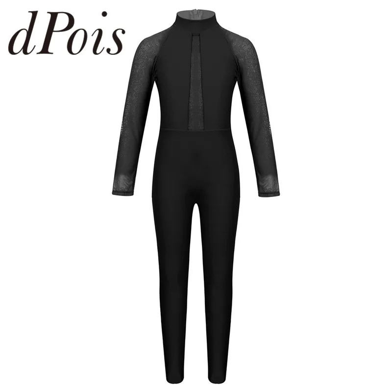 Kids Girls Mesh Long Sleeves Mock Neck Zippered Ballet Dance Leotard Gymnastics Unitard Jumpsuit Sportswear Bodysutit Dance Wear
Kids Girls Mesh Long Sleeves Mock Neck Zippered Ballet Dance Leotard Gymnastics Unitard Jumpsuit Sportswear Bodysutit Dance Wear