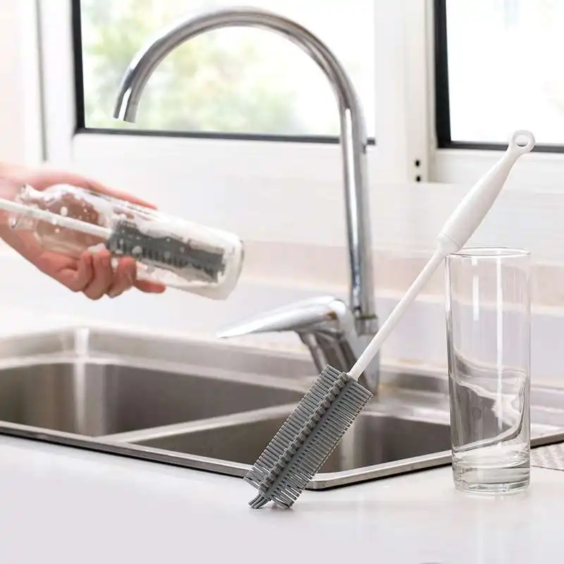 1PC Silicone Glass Cleaning Brush Long Handle Cup TPR Brush Household Tea Wash Cup Sponge Brush Kitchen Cleaning Tool XB 078
1PC Silicone Glass Cleaning Brush Long Handle Cup TPR Brush Household Tea Wash Cup Sponge Brush Kitchen Cleaning Tool XB 078