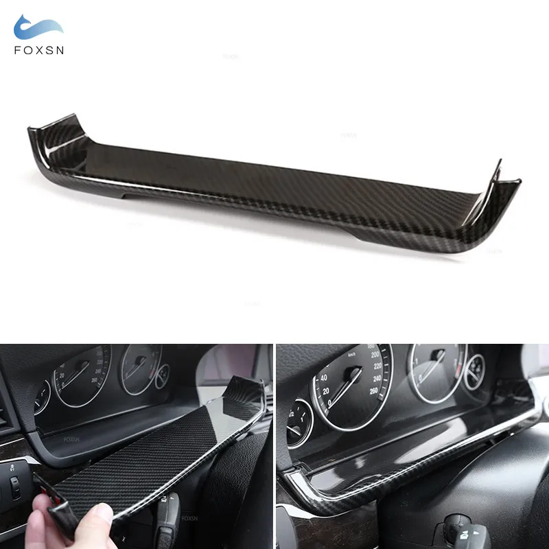 Car Styling Carbon Fiber texture Steering Wheel Dashboard Display Panel Cover Frame Trim For BMW 5 Series F10 2011 - 2017
Car Styling Carbon Fiber texture Steering Wheel Dashboard Display Panel Cover Frame Trim For BMW 5 Series F10 2011 - 2017