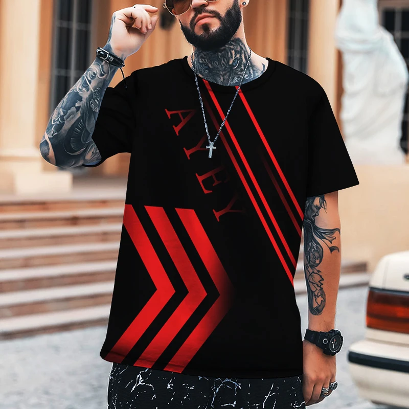 AYEY Letter Printing Trendy Men's Shirt New Design Lines With Simple Fashion Style All-match Fashion Sports Brand T-shirt
AYEY Letter Printing Trendy Men's Shirt New Design Lines With Simple Fashion Style All-match Fashion Sports Brand T-shirt