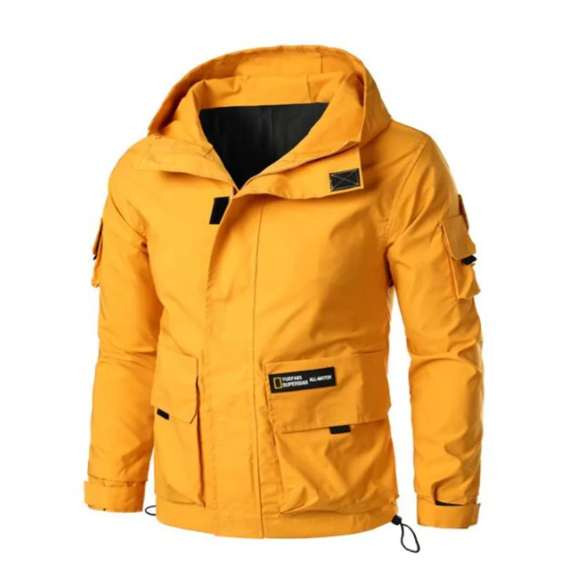 Hoody Bomber Jacket Men Mulit-Pocket Cargo Bomber Jackets Designer Steetwear Autumn Hip Hop Windbreaker Coats Korean Fashion 5XL
Hoody Bomber Jacket Men Mulit-Pocket Cargo Bomber Jackets Designer Steetwear Autumn Hip Hop Windbreaker Coats Korean Fashion 5XL