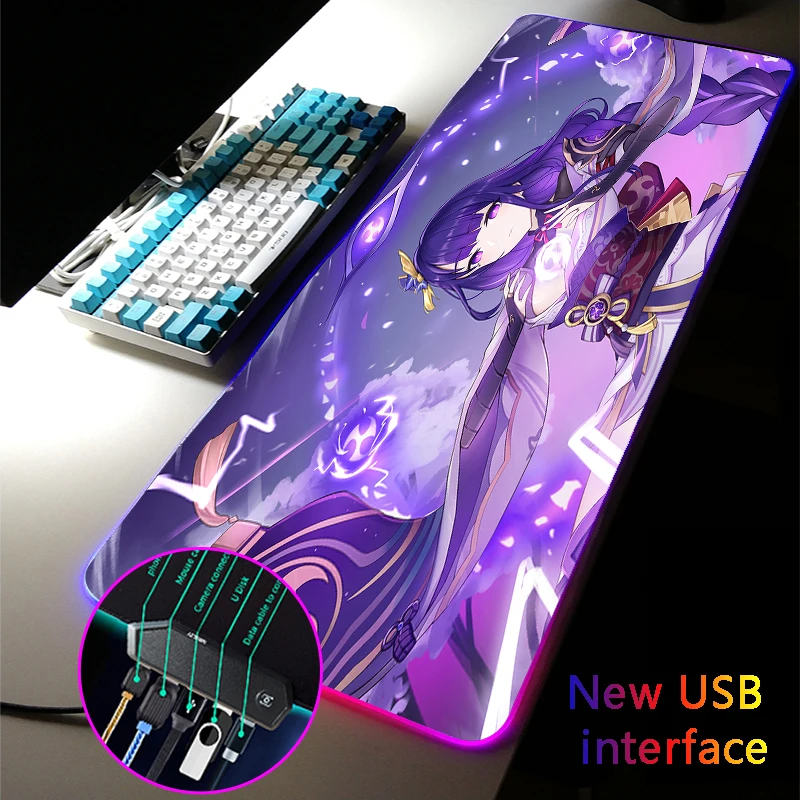 Baal Shogun Multi-interface Large RGB Genshin Impact Gaming Mouse Pad Typec Interface Docking Mousepads USB HUB Gamer Desk Mat
Baal Shogun Multi-interface Large RGB Genshin Impact Gaming Mouse Pad Typec Interface Docking Mousepads USB HUB Gamer Desk Mat