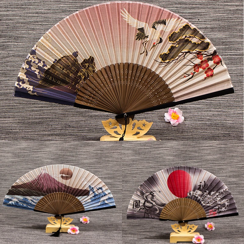 1Pcs Vintage Silk Folding Fan Chinese Japanese Tassel Bamboo Dance Hand Craft Fan Home Decoration Ornaments Craft Gift
1Pcs Vintage Silk Folding Fan Chinese Japanese Tassel Bamboo Dance Hand Craft Fan Home Decoration Ornaments Craft Gift