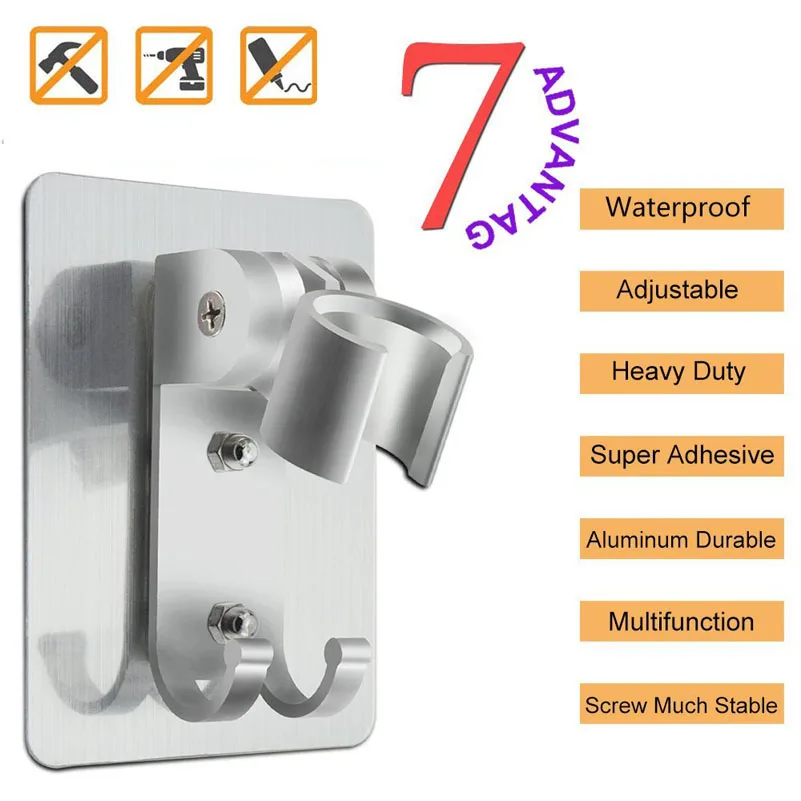 Wall Gel Mounted Shower Head Stand Bracket Holder Hand Held Bathroom Shower Head Fitting Portable Bathroom Accessories Duchas
Wall Gel Mounted Shower Head Stand Bracket Holder Hand Held Bathroom Shower Head Fitting Portable Bathroom Accessories Duchas