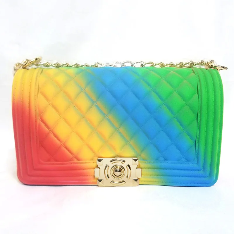 GW Wholesale Summer Candy Messenger Handbags Shoulder Crossbody Bag Ladies Wallet Colorful Rainbow Jelly Purses For Women
GW Wholesale Summer Candy Messenger Handbags Shoulder Crossbody Bag Ladies Wallet Colorful Rainbow Jelly Purses For Women