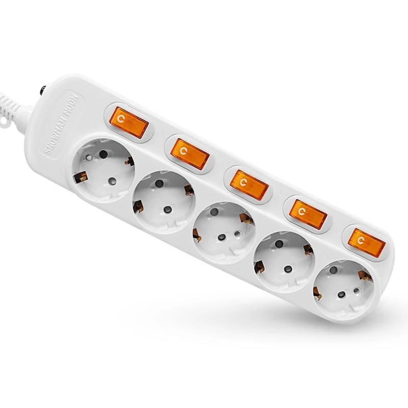 Power Strip Surge Protection 5 AC Outlets 16A Power outlet strip with 5 plugs & Switch, white, 1.5/2.5 meters
Power Strip Surge Protection 5 AC Outlets 16A Power outlet strip with 5 plugs & Switch, white, 1.5/2.5 meters