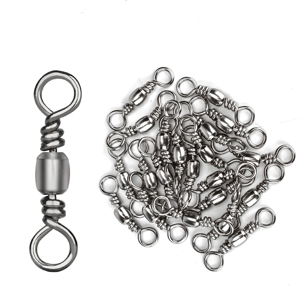 TIANNSII 50pcs Fishing Connector Barrel Swivel Stainless Steel Sea Hooks Connector for Sea Fishing Luer Connector
TIANNSII 50pcs Fishing Connector Barrel Swivel Stainless Steel Sea Hooks Connector for Sea Fishing Luer Connector