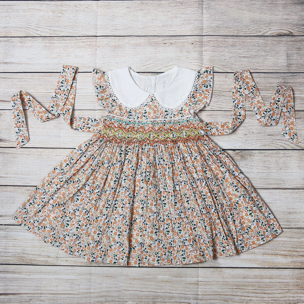 Boutique Smock 100%Cotton Hand Embroidery Dress Kids Girl Sleeveless Child Wear Princess Clothes Dress For Girls
Boutique Smock 100%Cotton Hand Embroidery Dress Kids Girl Sleeveless Child Wear Princess Clothes Dress For Girls