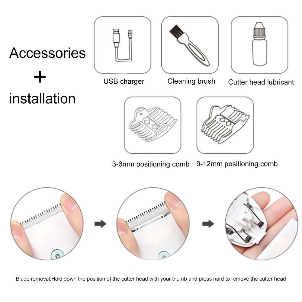 Professional Cat Cutter Machine Shaver Electric Scissor Clipper Pet Dog Hair Trimmer Rechargeable Animal Grooming Clippers
Professional Cat Cutter Machine Shaver Electric Scissor Clipper Pet Dog Hair Trimmer Rechargeable Animal Grooming Clippers