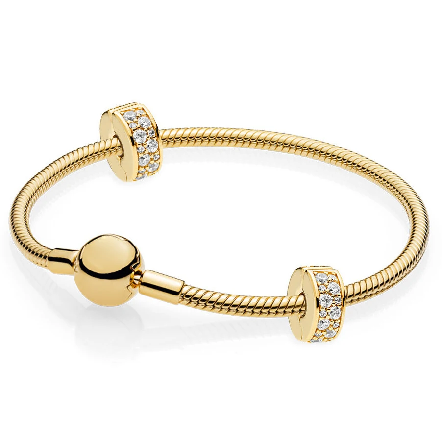 NEW 100% Sterling Silver Brand New 1:1 Fashion Dazzling Gold Classic Noble Bracelet Set
NEW 100% Sterling Silver Brand New 1:1 Fashion Dazzling Gold Classic Noble Bracelet Set