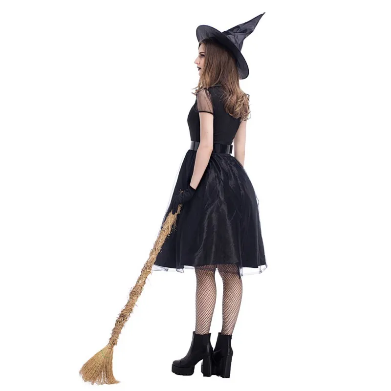 Women Cosplay Uniforms For Halloween Black Scary Ladies Carnival Fancy Dress Adult WomenWitch Mesh Dress Hot 
Women Cosplay Uniforms For Halloween Black Scary Ladies Carnival Fancy Dress Adult WomenWitch Mesh Dress Hot