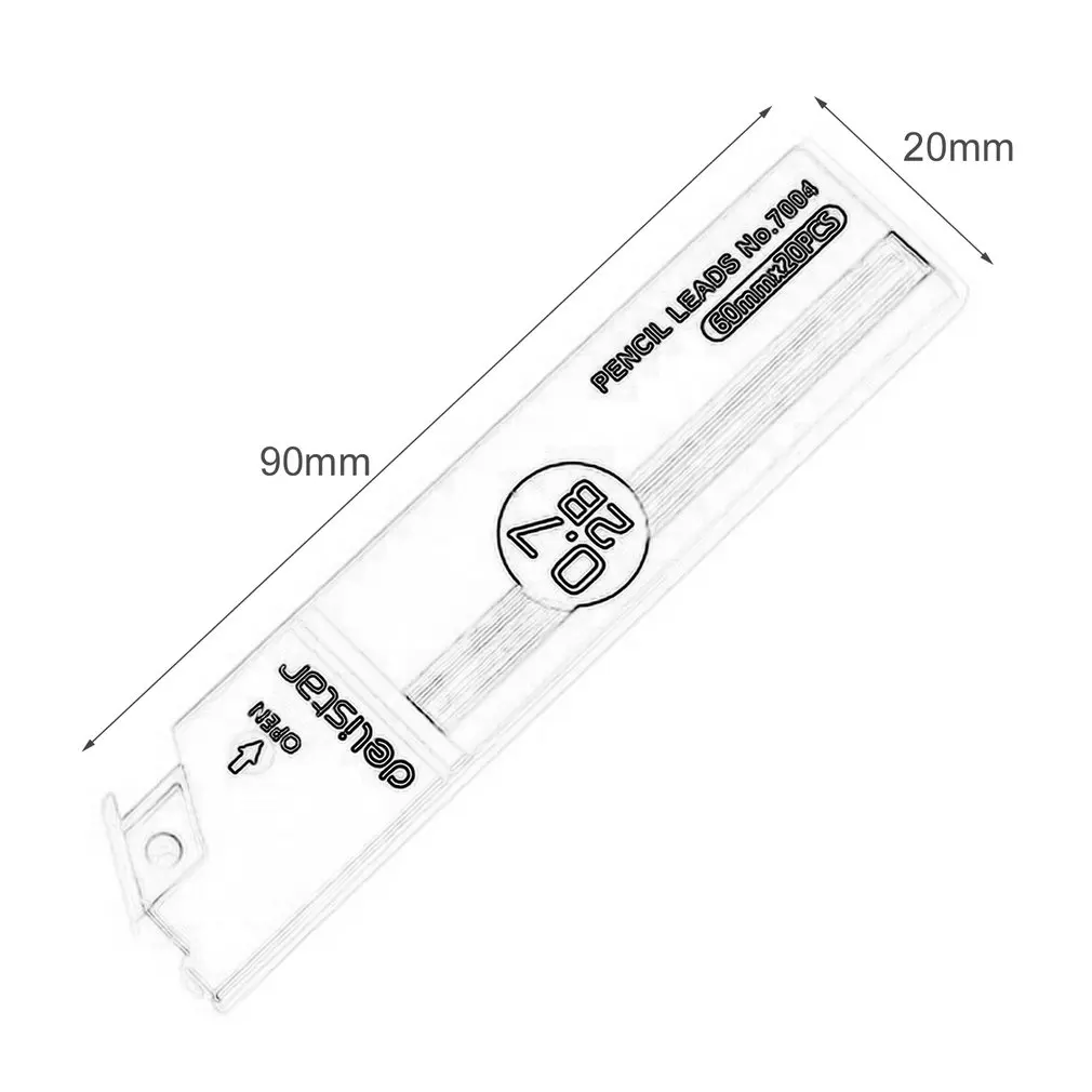 Stationery 7004 Pencil Leads Premium Anti-cracking 0.7mm 2B Mechanical Pencil Refill School Office Supplies
Stationery 7004 Pencil Leads Premium Anti-cracking 0.7mm 2B Mechanical Pencil Refill School Office Supplies