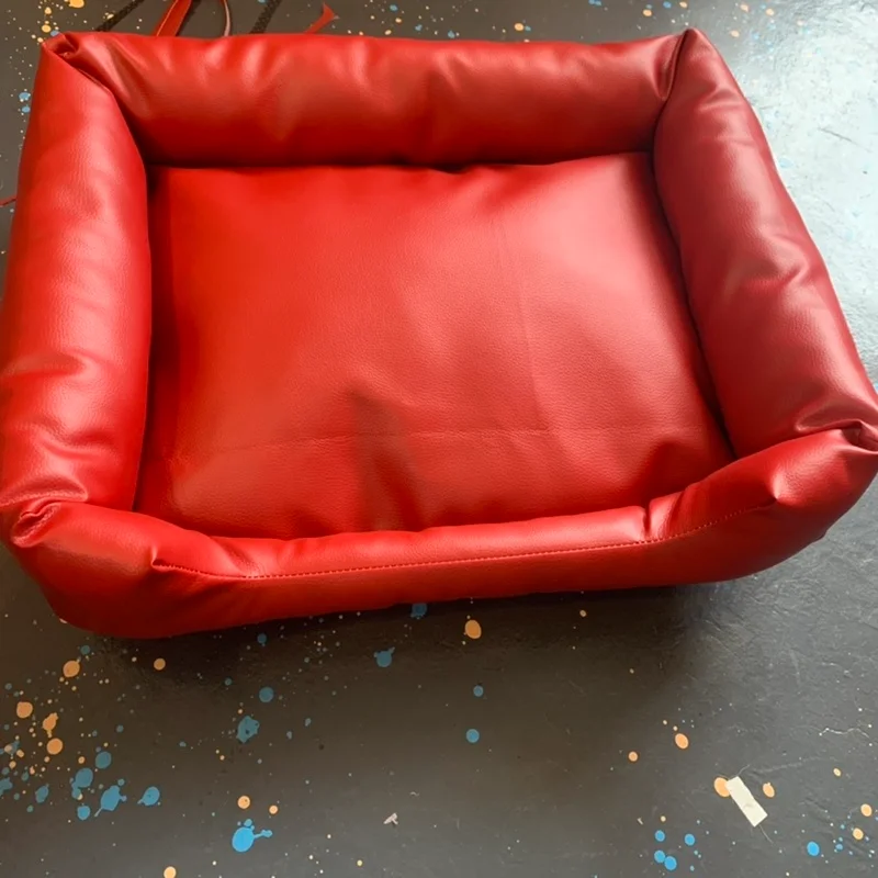 Кровать для собаки с модным принтом французского бульдога диван для дома мопса спальное гнездо теплая кожаная кровать для домашних животны... 
Кровать для собаки с модным принтом французского бульдога диван для дома мопса спальное гнездо теплая кожаная кровать для домашних животны...