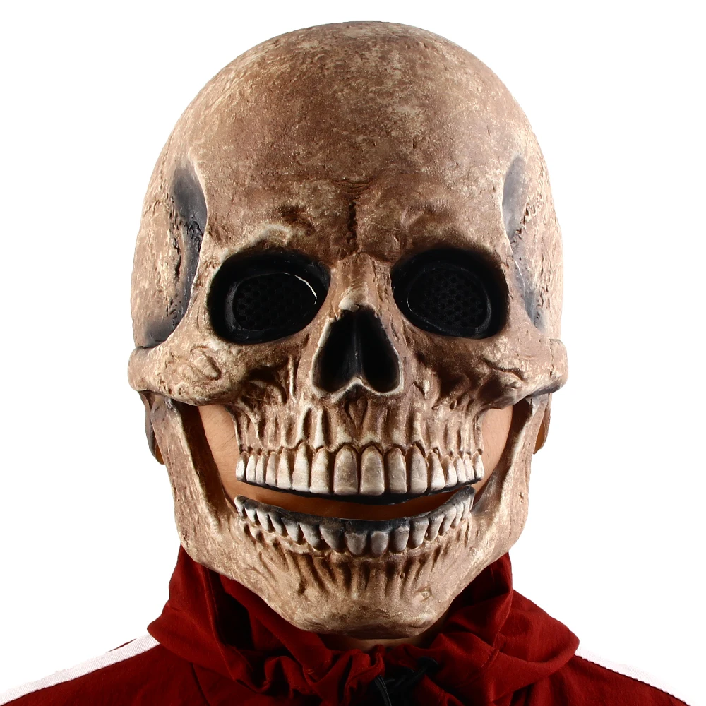 2021 Adult Latex Skull Masks Moving Jaw Full Head Mask Halloween Skeleton Cosplay Horror Zombie Headgear
2021 Adult Latex Skull Masks Moving Jaw Full Head Mask Halloween Skeleton Cosplay Horror Zombie Headgear