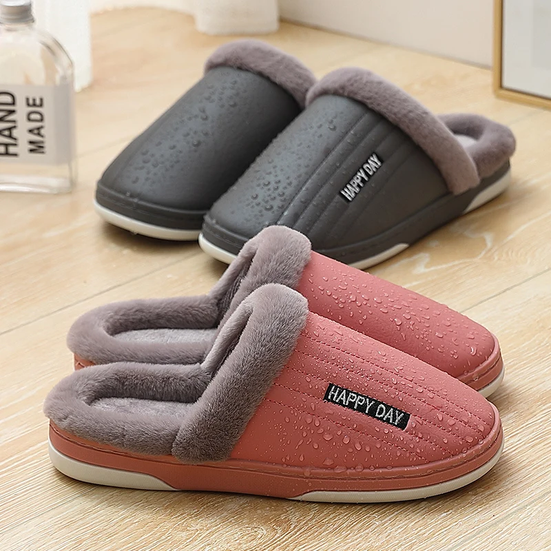Winter Women Plush Home Slippers Alphabet Shoes Non-slip Soft Winter Warm House Waterproof Slippers Indoor Bedroom Male Couples
Winter Women Plush Home Slippers Alphabet Shoes Non-slip Soft Winter Warm House Waterproof Slippers Indoor Bedroom Male Couples
