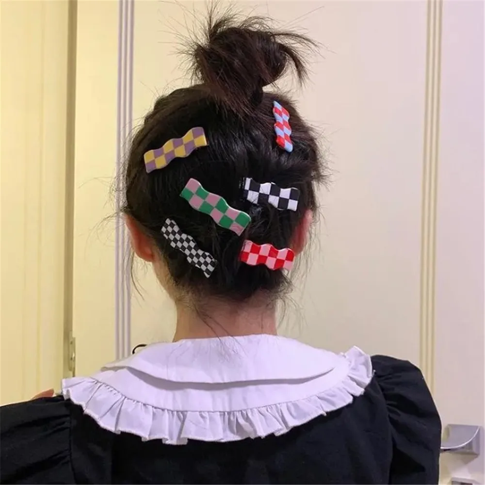 Geometric Colorful Wave Grid Alligator Hair Clips Acrylic Resin Barrettes Hairpins Women Girls Diy Makeup Styling Accessories
Geometric Colorful Wave Grid Alligator Hair Clips Acrylic Resin Barrettes Hairpins Women Girls Diy Makeup Styling Accessories