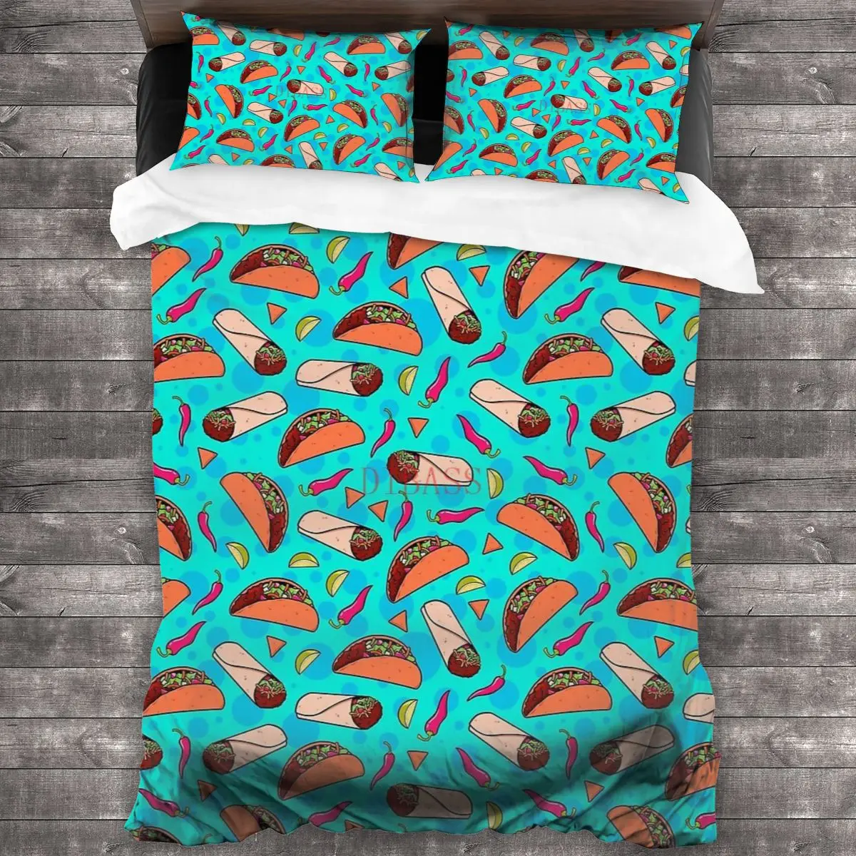 Tacos And Burritos Soft Microfiber Comforter Set with 2 Pillowcase, Quilt Cover With Zipper Closure King Size Comforter Cover
Tacos And Burritos Soft Microfiber Comforter Set with 2 Pillowcase, Quilt Cover With Zipper Closure King Size Comforter Cover