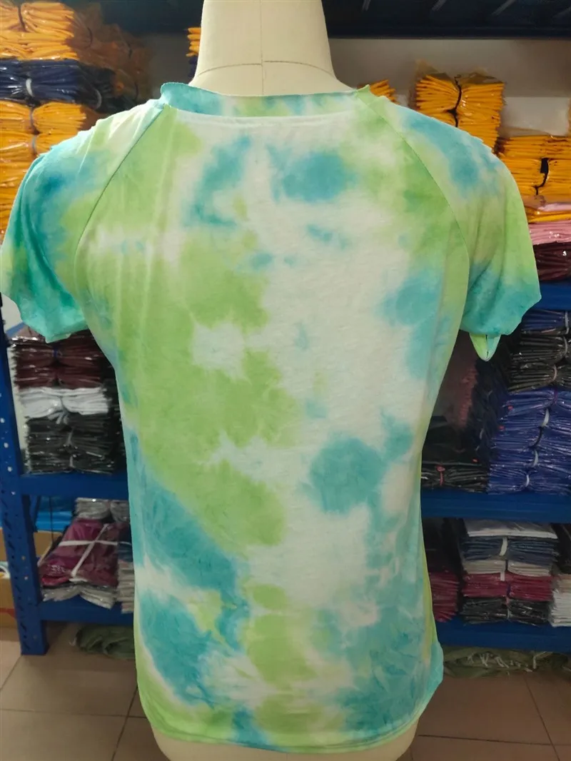 Raisevern New Women T shirt Tie-dye Print Summer O neck Tee Tops Sexy Hollow Out Sleeve 2020 Womens Fashion T-shirts
Raisevern New Women T shirt Tie-dye Print Summer O neck Tee Tops Sexy Hollow Out Sleeve 2020 Womens Fashion T-shirts
