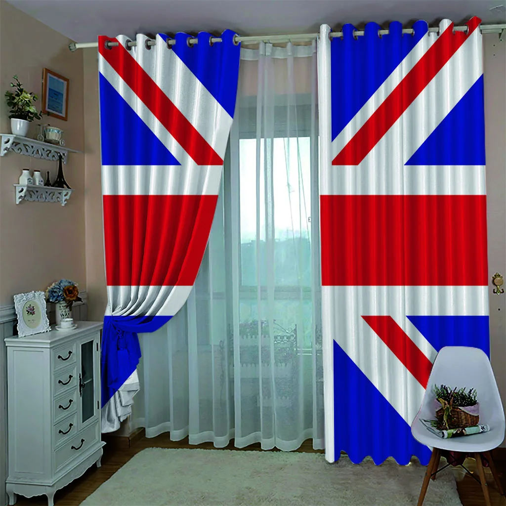 Blackout curtain Red blue white banner Luxury Blackout 3D Window Curtains For Living Room Bedroom Customized size
Blackout curtain Red blue white banner Luxury Blackout 3D Window Curtains For Living Room Bedroom Customized size