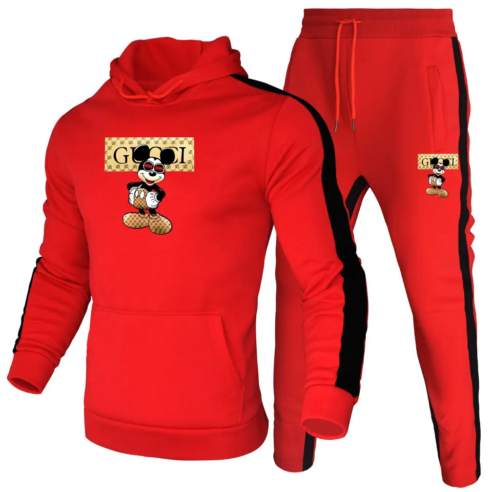 2020 Men's and women's jogging suit two-piece, thick hoodie + casual pants suit street cartoon printed sportswear
2020 Men's and women's jogging suit two-piece, thick hoodie + casual pants suit street cartoon printed sportswear