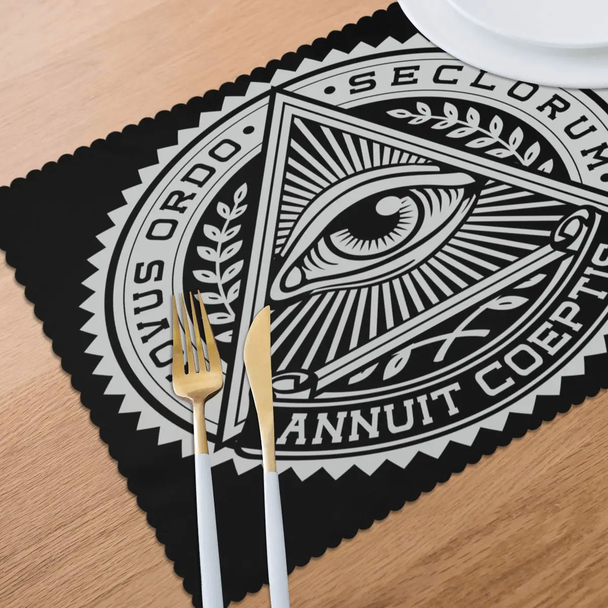 6 PCS Placemat Table Mat All Seeing Eye For Tables Heat-insulation Linen Kitchen Dining Pads
6 PCS Placemat Table Mat All Seeing Eye For Tables Heat-insulation Linen Kitchen Dining Pads