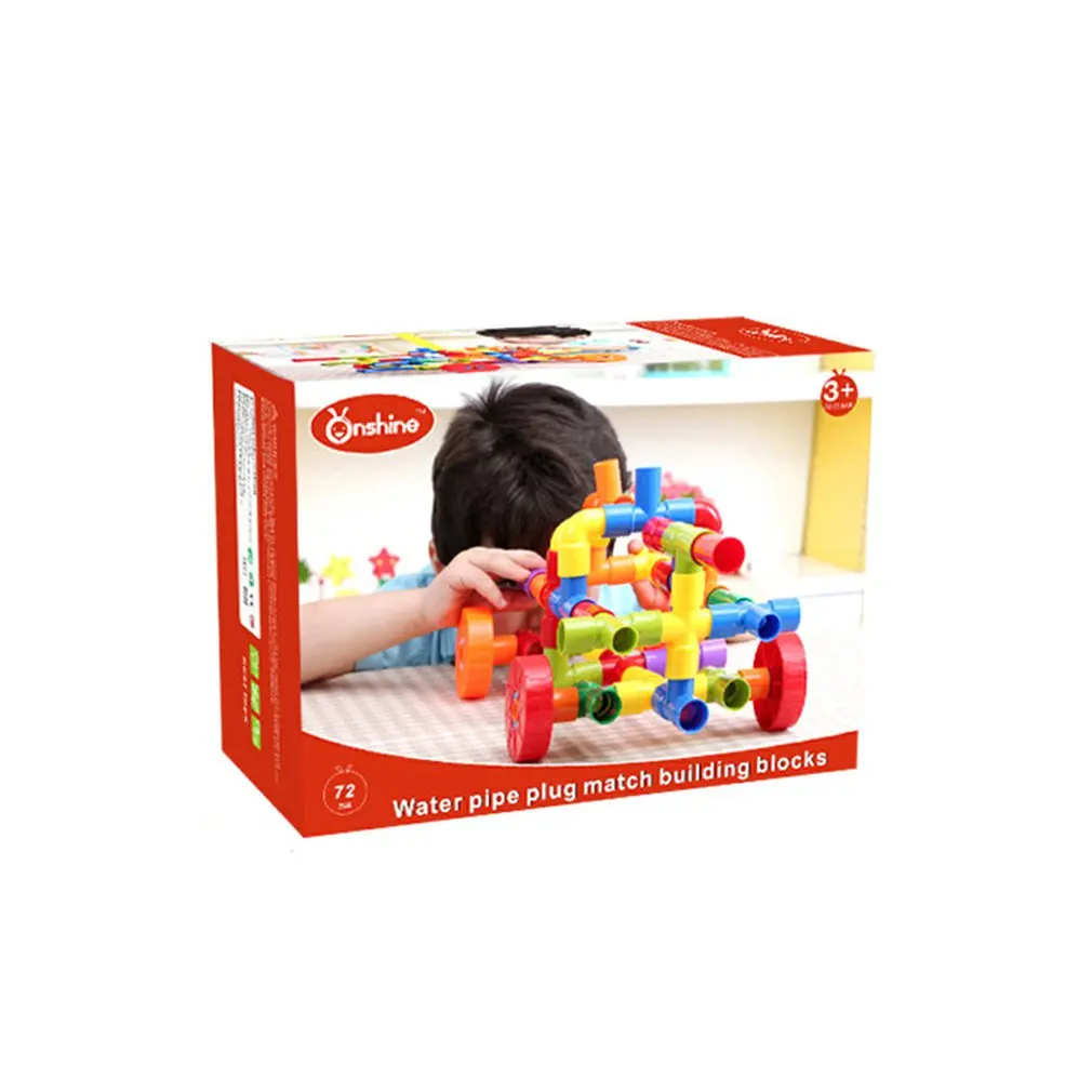 72 Pcs Plastic Water Pipes Building Blocks Children's Toys For 1-8 Years Old Boys And Girl Puzzle Game Color Shape Cognition
72 Pcs Plastic Water Pipes Building Blocks Children's Toys For 1-8 Years Old Boys And Girl Puzzle Game Color Shape Cognition