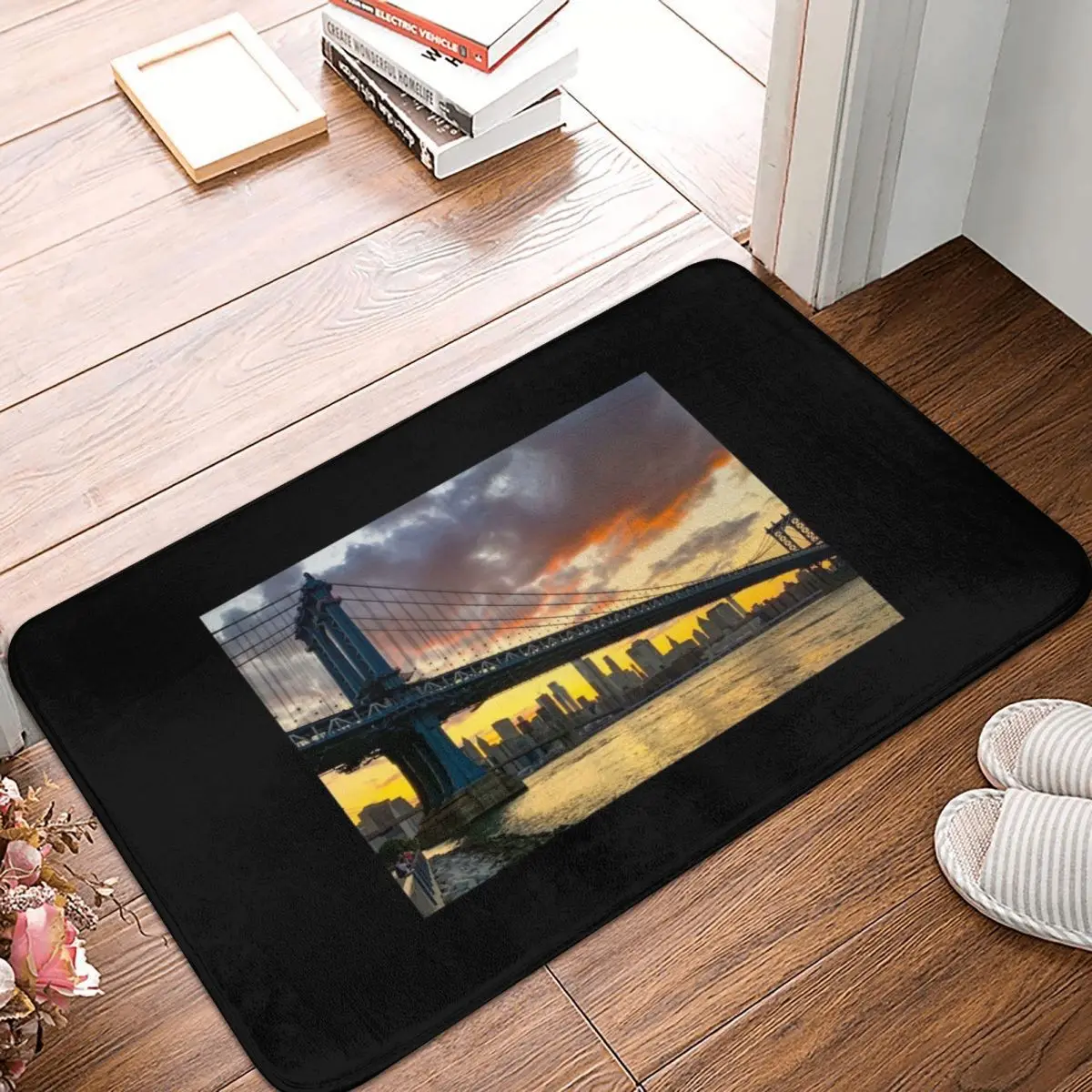 Sunset Over The Manhattan Bridge Doormat Carpet Mat Rug Polyester PVC Non-Slip Floor Decor Bath Bathroom Kitchen Bedroom 40*60
Sunset Over The Manhattan Bridge Doormat Carpet Mat Rug Polyester PVC Non-Slip Floor Decor Bath Bathroom Kitchen Bedroom 40*60