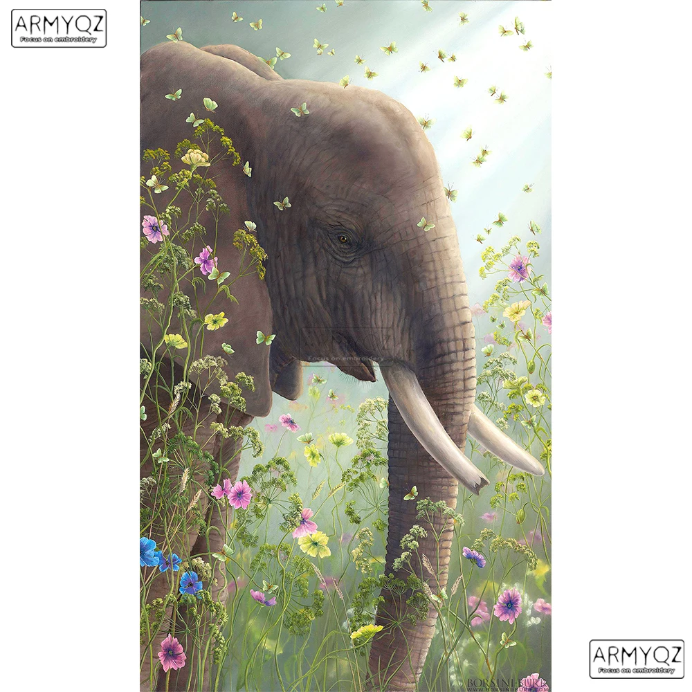 5D алмазная живопись «сделай сам», вышивка крестиком, полноразмерная/круглая Алмазная вышивка, картина со слоном и бабочкой для декора комна...
5D алмазная живопись «сделай сам», вышивка крестиком, полноразмерная/круглая Алмазная вышивка, картина со слоном и бабочкой для декора комна...