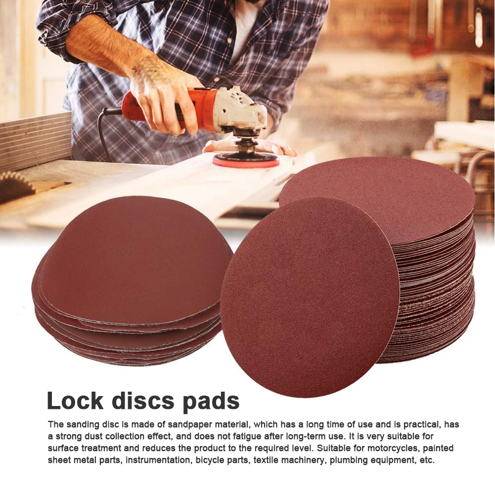 Lock Discs Pads Sanding Sheets 2inch Round Sandpaper Disk with 1/4 Inch Shank Drill Bit Grinder Rotary Tool for Sander Grits
Lock Discs Pads Sanding Sheets 2inch Round Sandpaper Disk with 1/4 Inch Shank Drill Bit Grinder Rotary Tool for Sander Grits