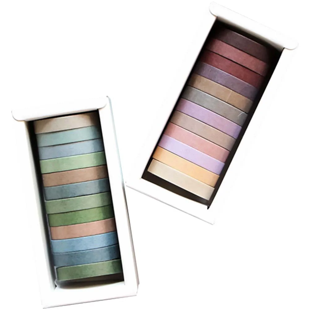 2 коробки, однотонная Маскировочная лента, «сделай сам», планировщик, Ремесленная лента, бумажная лента для скрапбукинга 
2 коробки, однотонная Маскировочная лента, «сделай сам», планировщик, Ремесленная лента, бумажная лента для скрапбукинга