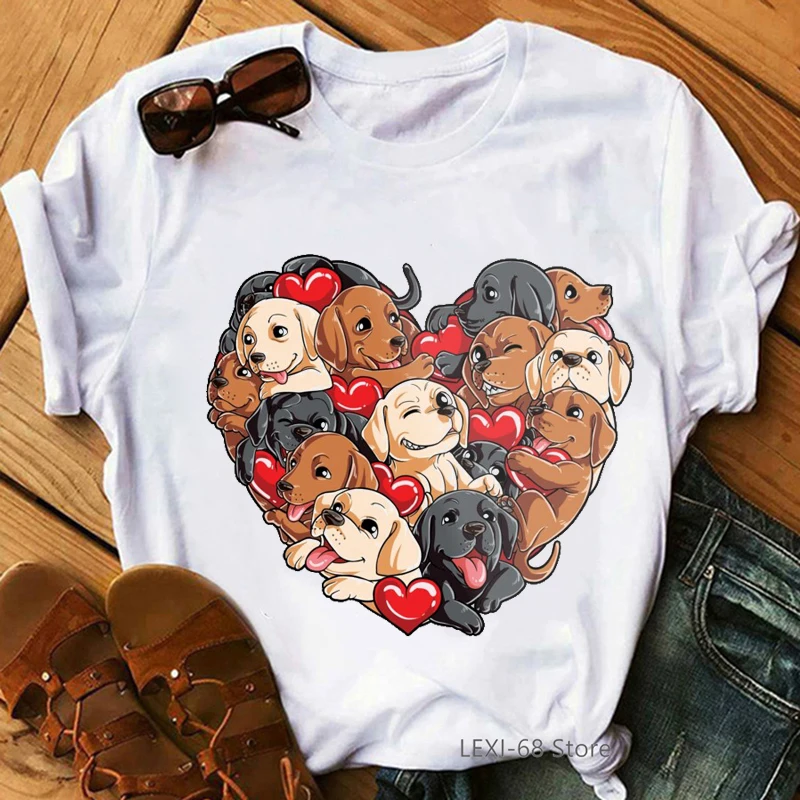 pug dog animal print tshirt women Labrador Heart Valentines Day Gifts for Dog Lovers t shirt femme funny female t-shirt Tops
pug dog animal print tshirt women Labrador Heart Valentines Day Gifts for Dog Lovers t shirt femme funny female t-shirt Tops