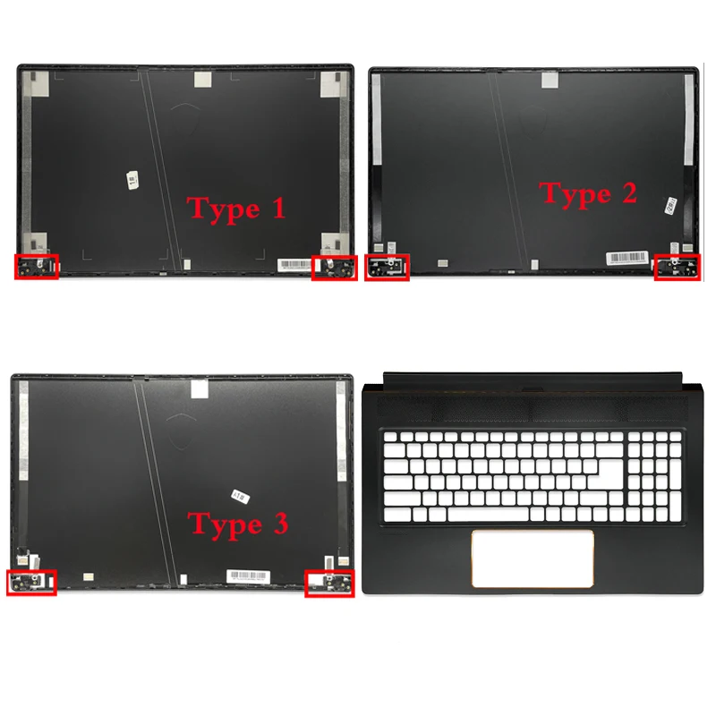 

Новинка, Оригинальный чехол-накладка на заднюю панель для ноутбука MSI GS75 P75 MS-17G1 17G3, задняя крышка с ЖК-дисплеем, черный чехол с подставкой для...