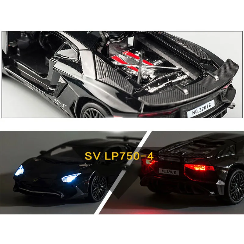 Автомобиль Lamborghinis LP750 1:32 модель спортивного автомобиля из сплава литой звук