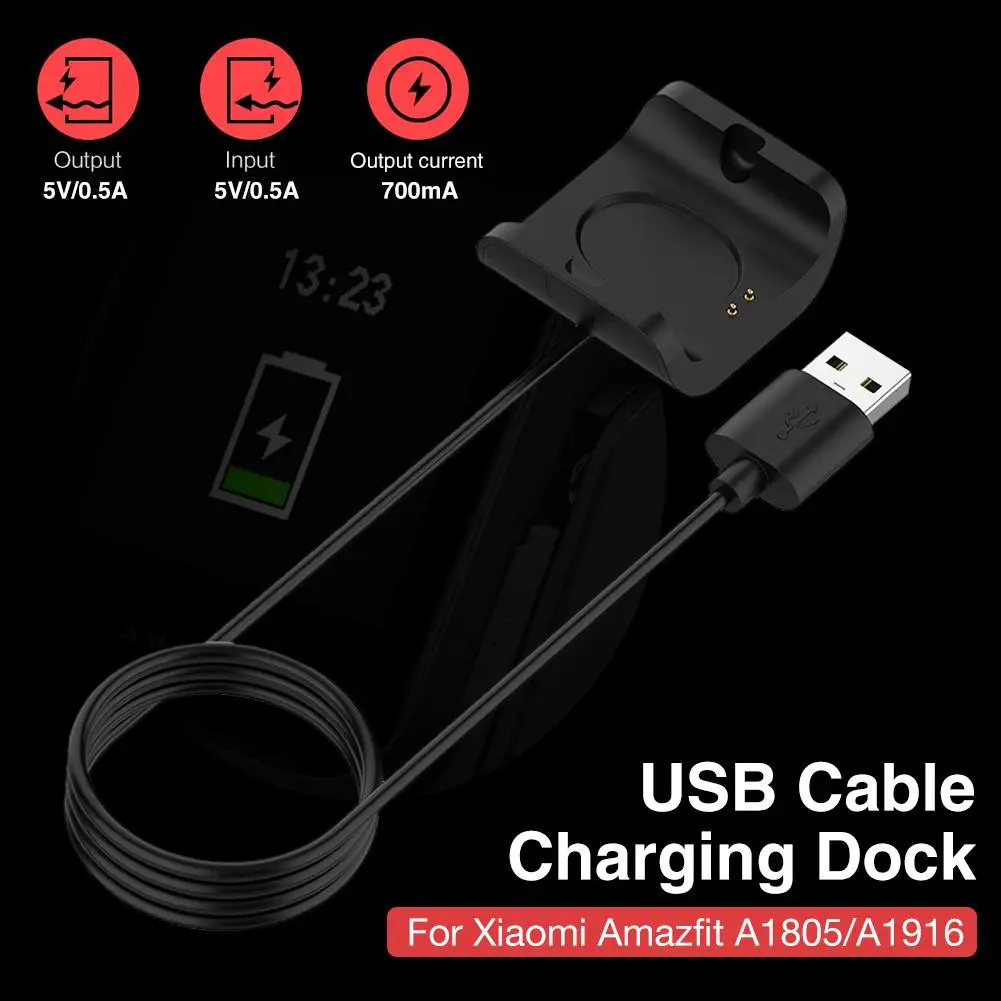 Rondaful 1 м USB зарядная док-станция подставка безопасный зарядный кабель для Xiaomi Huami