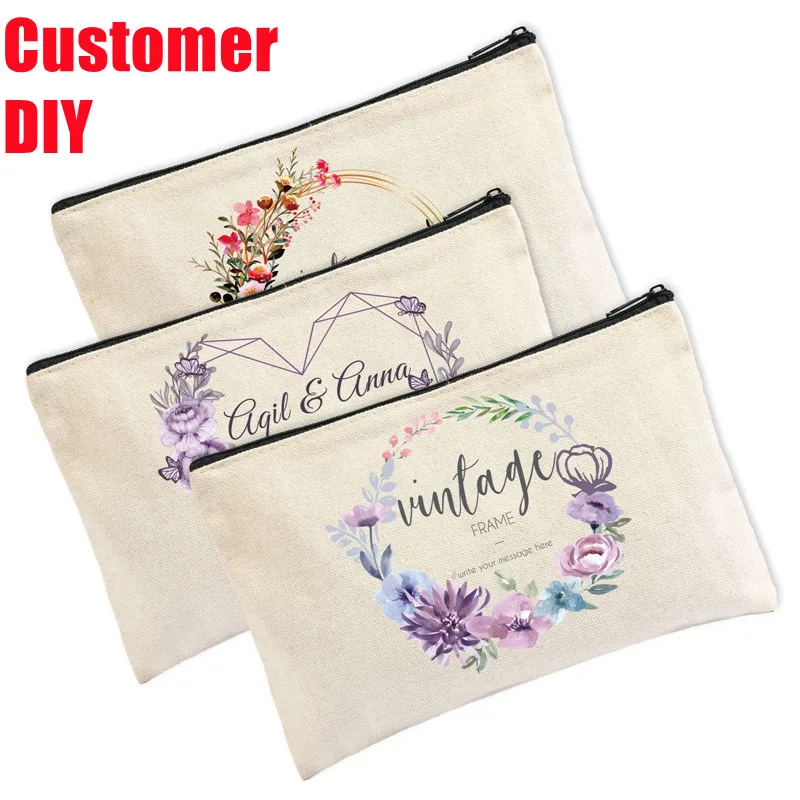 Custom DIY Canvas Makeup Bags Zipper Pouch Bags Crafts For Personalized Wedding Party Storage Bag
Custom DIY Canvas Makeup Bags Zipper Pouch Bags Crafts For Personalized Wedding Party Storage Bag