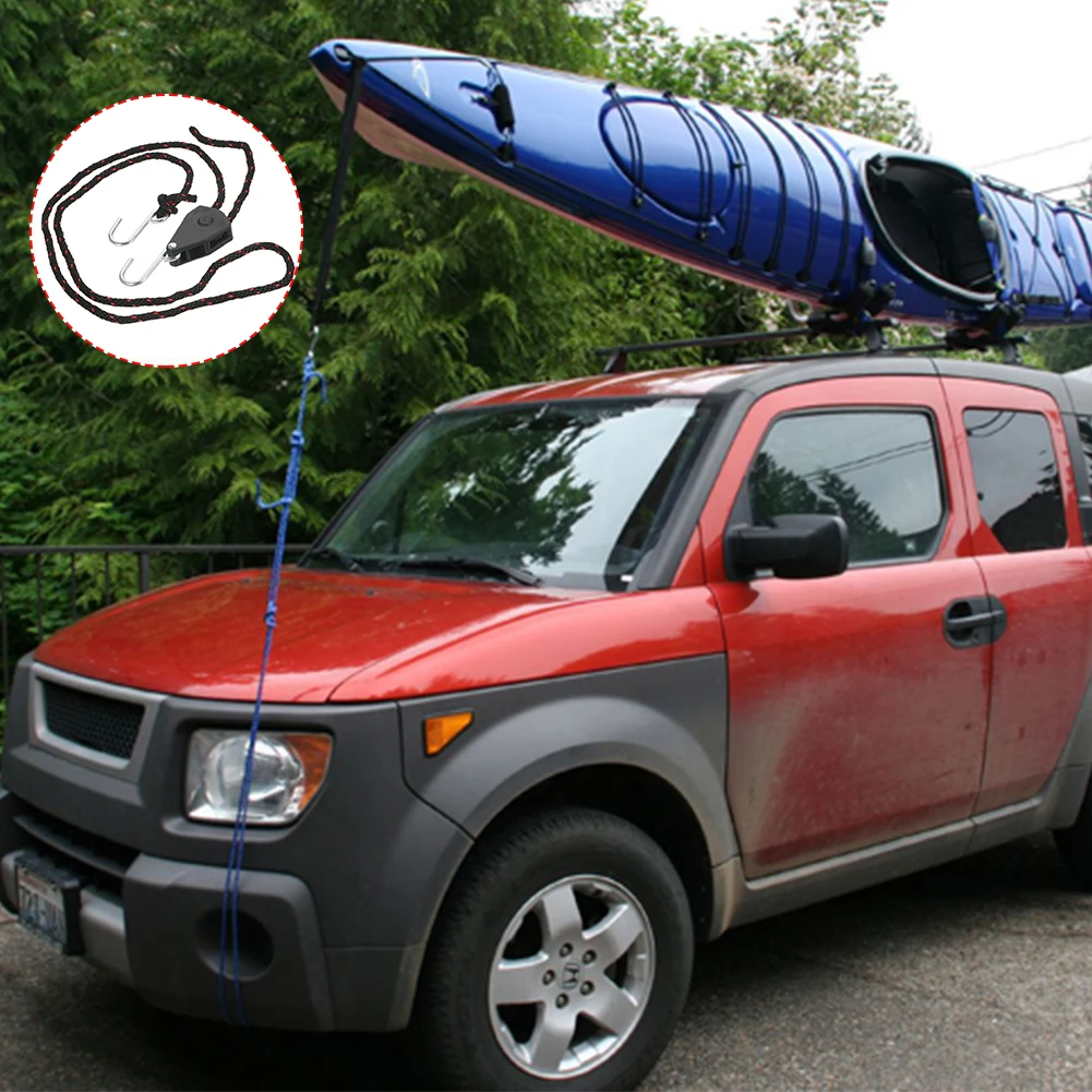 2 PCS Adjustable Kayak And Canoe Boat Bow And Stern Rope Lock Tie Down Straps 1/4" 136KG Loaded Heavy Duty Hanger
2 PCS Adjustable Kayak And Canoe Boat Bow And Stern Rope Lock Tie Down Straps 1/4" 136KG Loaded Heavy Duty Hanger