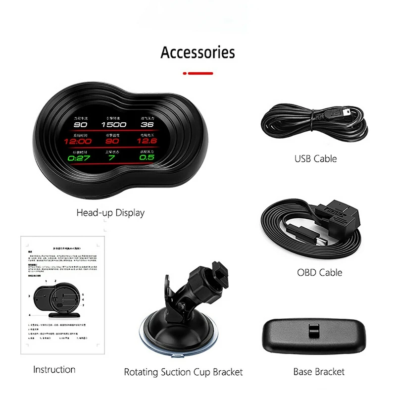 Car HUD Head Up Display OBD+GPS HD System GPS Speeeter Projection Driving Car Speed Projector
Car HUD Head Up Display OBD+GPS HD System GPS Speeeter Projection Driving Car Speed Projector