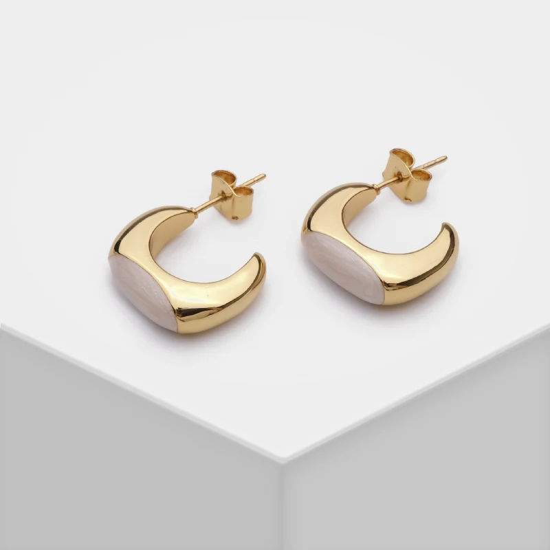 RISPADA C series gold plated 2 colors trendy metal colour blocking stud earrings
RISPADA C series gold plated 2 colors trendy metal colour blocking stud earrings