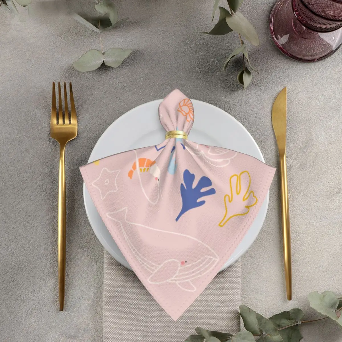 Underwater Animal Collection 50x50cm Polyester Napkins Dining Table Cloth Napkins For Holiday Placemat Napkins Decoration
Underwater Animal Collection 50x50cm Polyester Napkins Dining Table Cloth Napkins For Holiday Placemat Napkins Decoration