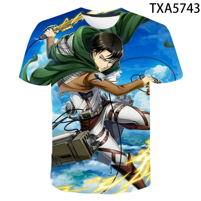 Summer Men Women Tshirt Shingeki No Kyojin Attack On Titan T Shirt 3D Short Sleeve child Tees Brand Tshirt Fashion Casual Tops
Summer Men Women Tshirt Shingeki No Kyojin Attack On Titan T Shirt 3D Short Sleeve child Tees Brand Tshirt Fashion Casual Tops