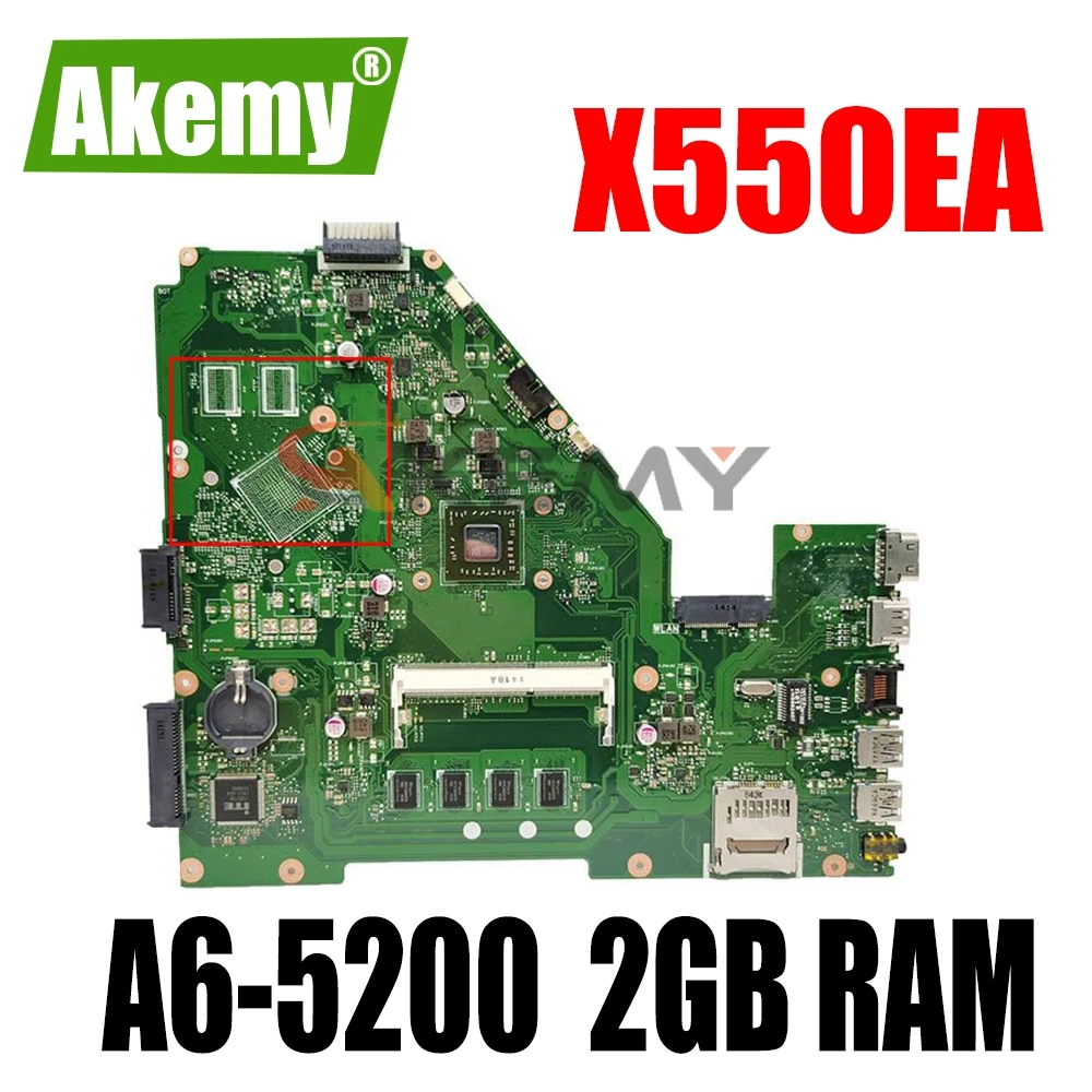 For ASUS X550EA X550EP X550WA X550WE X552E X552W Laptop Motherboard Mainboard W/ A6-5200 2GB RAM
For ASUS X550EA X550EP X550WA X550WE X552E X552W Laptop Motherboard Mainboard W/ A6-5200 2GB RAM