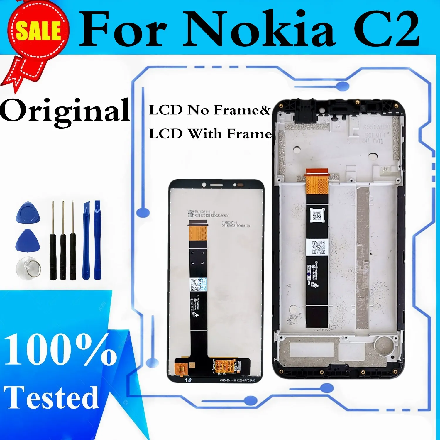 5.7''Original LCD Screen For Nokia C2 LCD Display Touch Panel Digitizer Screen LCD For Nokia C2 Display Replacement For Nokia C2
5.7''Original LCD Screen For Nokia C2 LCD Display Touch Panel Digitizer Screen LCD For Nokia C2 Display Replacement For Nokia C2