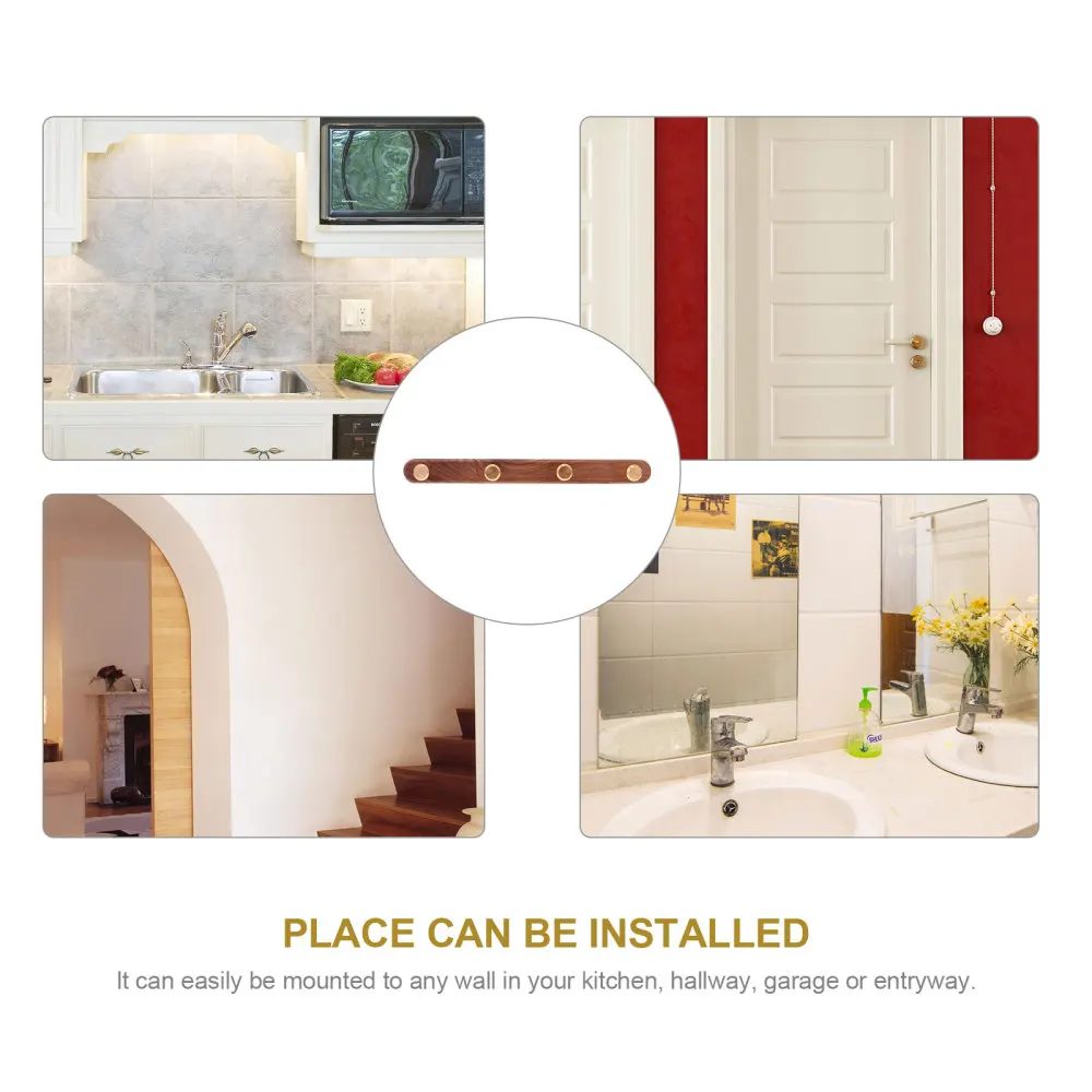 Creative Walnut Wall-mounted Coat Hook Rack Home Bedroom Porch Clothes Hanger
Creative Walnut Wall-mounted Coat Hook Rack Home Bedroom Porch Clothes Hanger