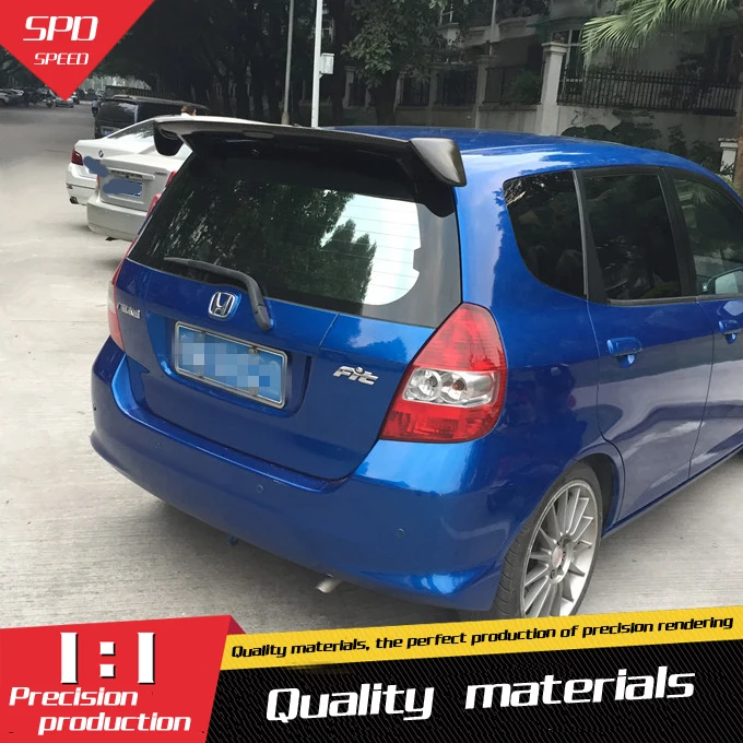 Спойлер для Honda Jazz Fit высококачественный спойлер из АБС материала заднего крыла